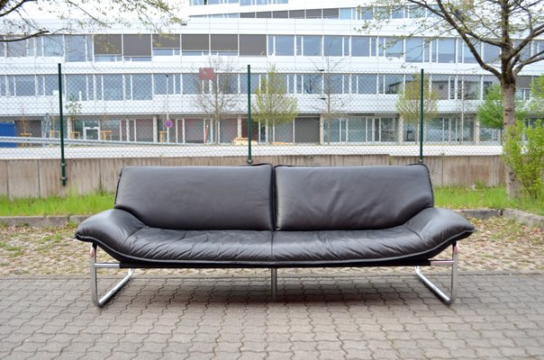Leather Three-Seater Sofa by Johan Bertil Häggström for Swed-Form