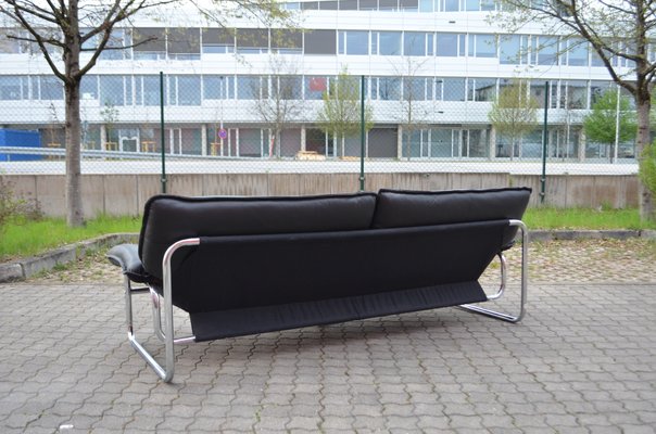Leather Three-Seater Sofa by Johan Bertil Häggström for Swed-Form