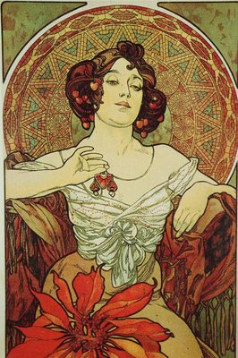 [画集] ALPHONSE MUCHA Bonhams : Alphonse Mucha, The Four Arts, (RW 54), 1898