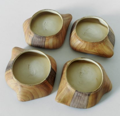 Ceramic Bowls by Grandjean-Jourdan, Vallauris, France, 1950s, Set