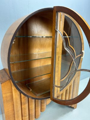 English Art Deco Rocket Display Cabinet, 1935 for sale at Pamono