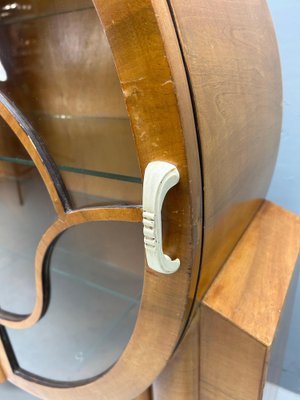 English Art Deco Rocket Display Cabinet, 1935 for sale at Pamono