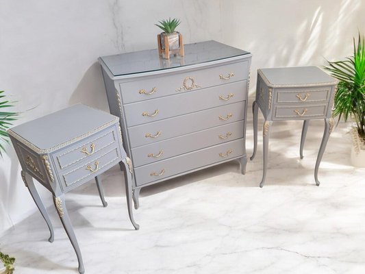 gray dresser with gold knobs Butler Dresser main image 0