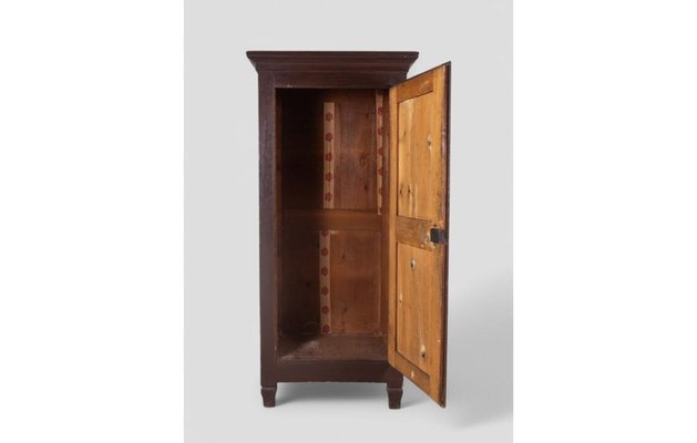Eintüriger italienischer Kleiderschrank aus Holz, 1890er bei Pamono kaufen