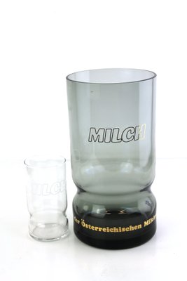 Austrian Industry Cup with Drinking Glass, 1960s, Set of 2