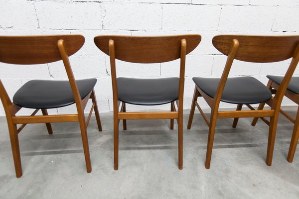 Danish Model 210 Chairs from Farstrup Møbler, 1960s, Set of 4 for