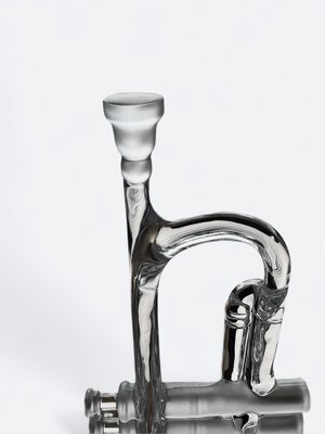 Crystal Glass Trumpet by Royales De Champagne, France for sale at