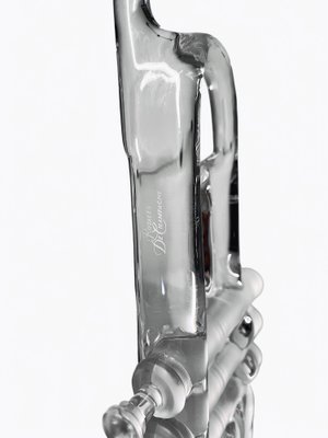 ロイヤル ド シャンパーニュ トランペット クリスタルガラス オブジェ Crystal Glass Trumpet by Royales De Champagne, France for sale at