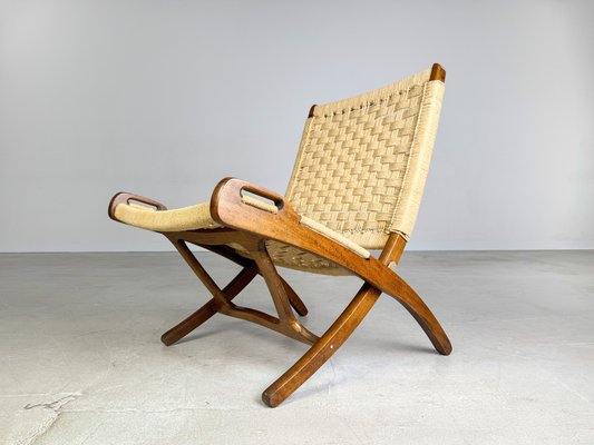 Midcentury Modern Folding Chair in Teak by Hans Wegner, 1960