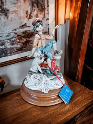 Keramik Figur von Meneghetti für Capodimonte