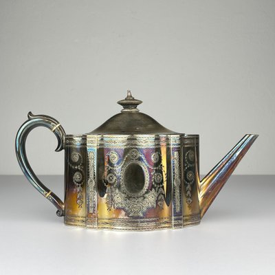 【Elkington】 ビクトリアンのティーサービス 4点 ティーポット Antique Silver Plated Coffee and Tea Set by Elkington & Co, 1880s