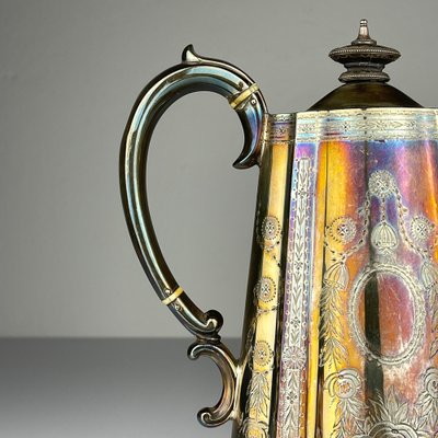 Antique Silver Plated Coffee and Tea Set by Elkington & Co, 1880s