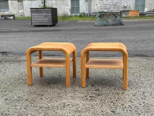 Mid-Century Danish Brutalist Nightstands by Villy Nørgaard, 1984