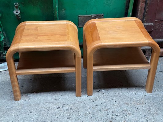 Mid-Century Danish Brutalist Nightstands by Villy Nørgaard, 1984