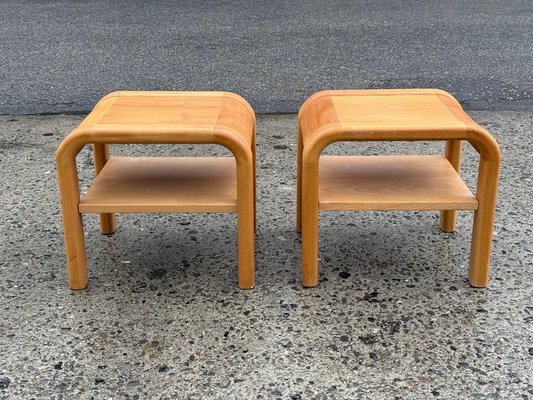 Mid-Century Danish Brutalist Nightstands by Villy Nørgaard, 1984