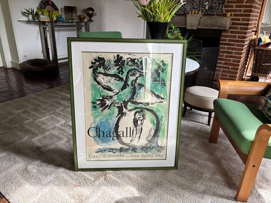 Marc Chagall, 1962, Original Lithograph Paper, Framed for Marc Chagall, 1962, Original Lithograph Paper, Framed for
