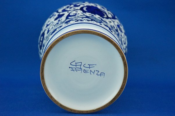 Albarello Ceramic Pharmacy Vase from Cacf, Faenza, Italy, 1960s