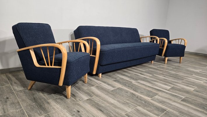 Mid-Century Moderne Wohnzimmergarnitur, 3 bei Pamono kaufen