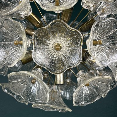 Large Murano Flower Sputnik Chandelier by Paolo Venini for Veart Large Murano Flower Sputnik Chandelier by Paolo Venini for Veart