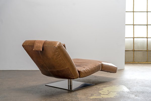 Zeta Chaise Lounge in Leather from Natuzzi, 2000s for sale at Pamono