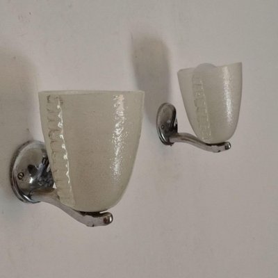 Art Deco Murano Glass Wall Lamp by Carlo Scarpa for Venini