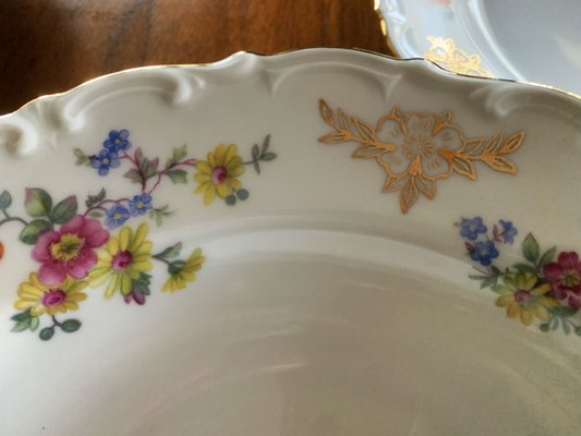 Kahla Set Di Stoviglie 30 Pezzi Per 6 Persone - Servizio Da Tavola In Porcellana, Motivo Cipolla Blu E Bianco, Made In Germany - 2