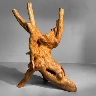 ビンテージ　wood abstract sculpture 右側　盛永省治 盛永省治 