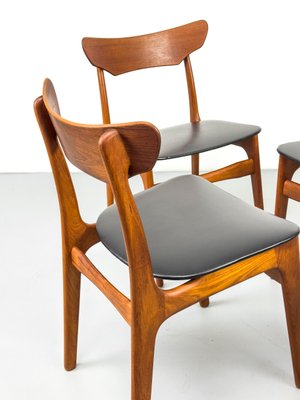 Danish Teak Dining Chairs by Schionning & Elgaard, 1960s Danish Teak Dining Chairs by Schionning & Elgaard, 1960s