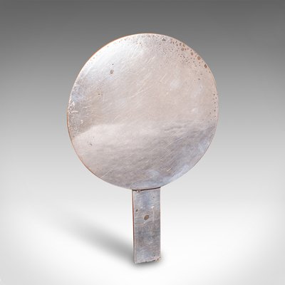 アール·デコの手鏡、美術品 Vintage Japanese Art Deco Kagami Hand Mirror in Polished Bronze