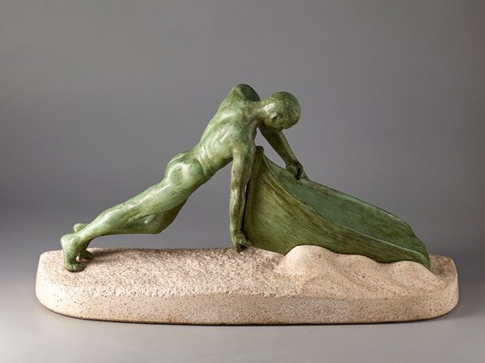 Max Le Verrier, Vers Le Large, 1920s, Sculpture for sale at Pamono