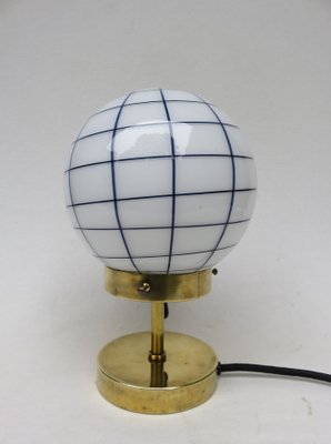 Small Vintage Art Deco Brass Table Lamp, Small Brass Table Lamp Uk