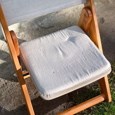 Kon-Tiki Folding Chairs in Pine by Gillis Lundgren for Ikea, 1970s