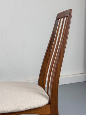Teak Eva Chairs by Niels Koefoed for Koefoeds Hornslet, 1960s, Set