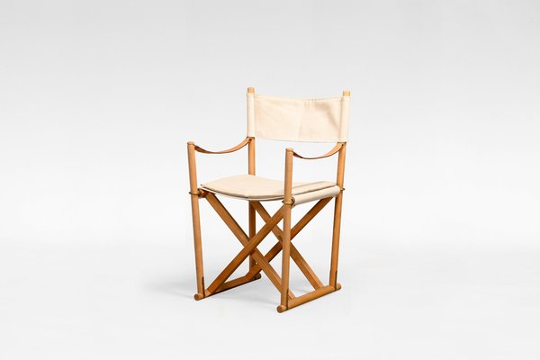 Vintage Folding Safari Chair by Mogens Koch for Rud Rasmussen