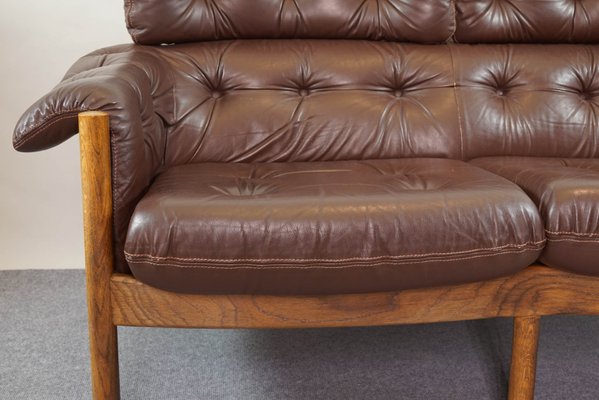 Vintage Tufted Leather Sofa For At, Leather Tufted Sofas