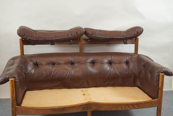Vintage Tufted Leather Sofa For At, Mid Century Tufted Leather Sofa