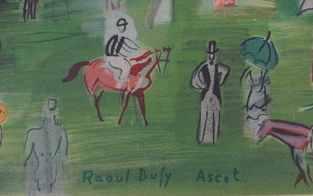 Raoul Dufy, Horses at Ascot Racecourse, Lithograph for sale at Pamono