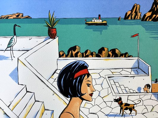 Jacques De Loustal, Tarats, Lithograph for sale at Pamono