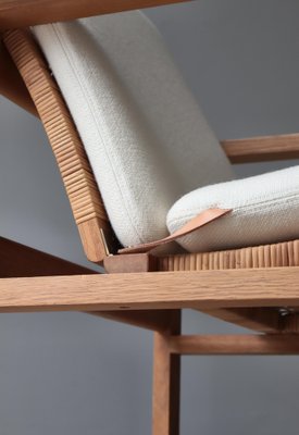 Set of Model 246 Lounge Chair and Ottoman in Oak and Teak Set of Model 246 Lounge Chair and Ottoman in Oak and Teak