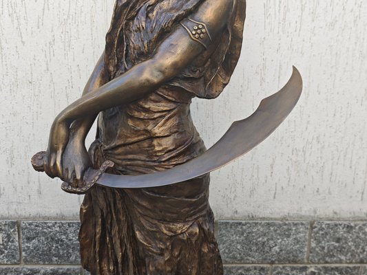 Emmanuel Villanis, Judith, Large Bronze Sculpture for sale