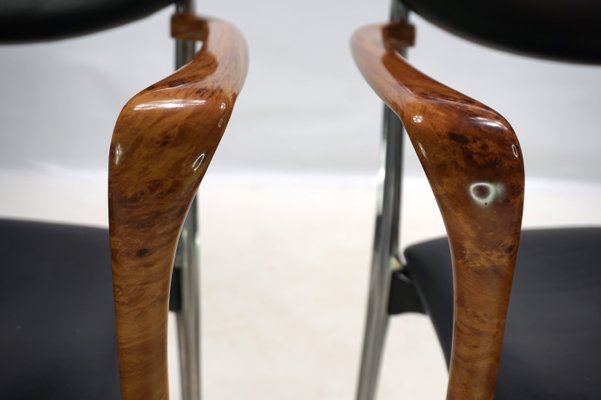 Coro Dining Chairs by Luigi Origlia, 1980s, Set of 4 for sale at