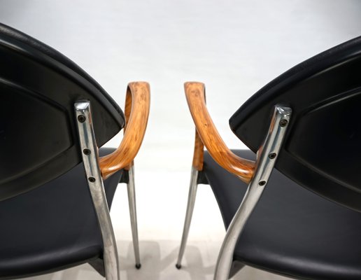 Coro Dining Chairs by Luigi Origlia, 1980s, Set of 4 for sale at