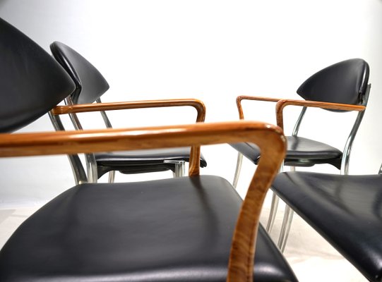 Coro Dining Chairs by Luigi Origlia, 1980s, Set of 4 for sale at