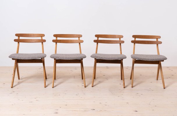 Saks Dining Chairs by Poul Volther, 1960s, Set of 4 for sale at Pamono