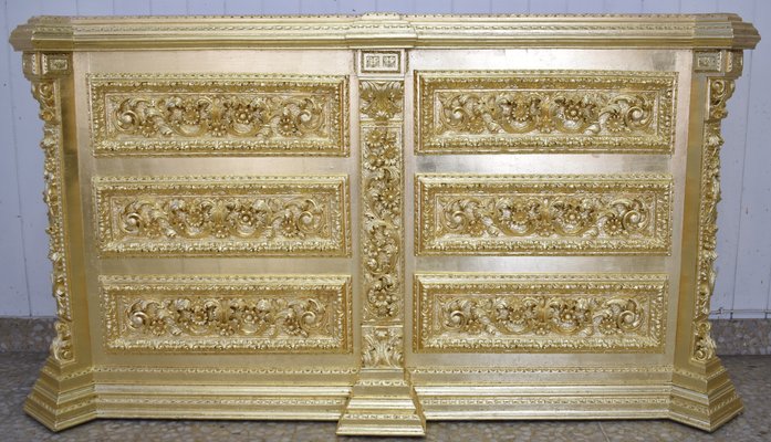 Goldene Kommode bei Pamono kaufen