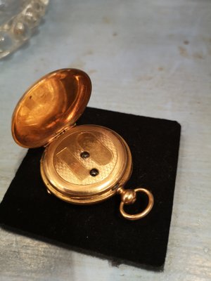 Gold Pocket Watch with Key, France