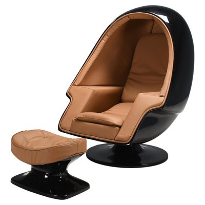 egg chair black