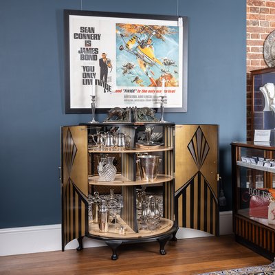 Mobile bar Art Deco, anni '20 in vendita su Pamono