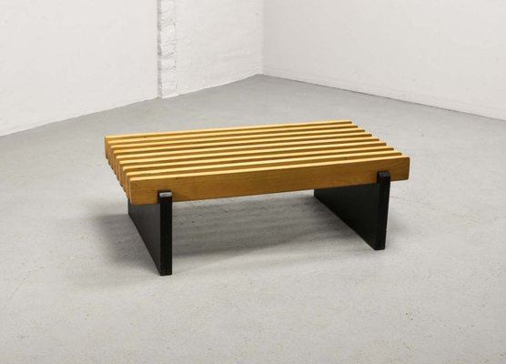 Mid Century Dutch Bench With Beech Wooden Slats 1960s For Sale At Pamono