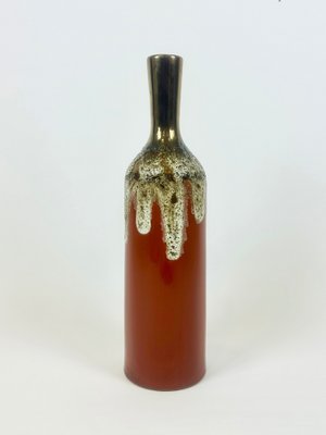 Large Mid-Century Modern German Fat Lava Ceramic Bottle, 1960s for 